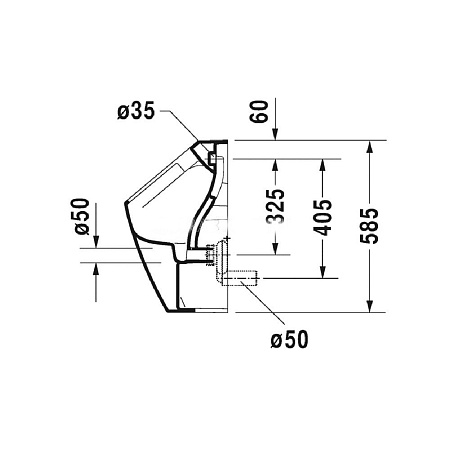 Писсуар Duravit ME By Starck 2809300000