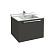 Тумба с раковиной Jacob Delafon Struktura EB1285-N14 77 серый антрацит, 1 ящик