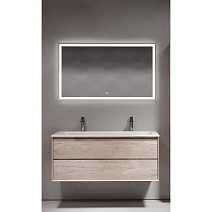 Мебель для ванной Sancos Marmi 2.0 120 MR2.0120EG два смесителя, дуб галифакс натуральный/белый Мебель для ванной Sancos Marmi 2.0 120 MR2.0120EG два смесителя, дуб галифакс натуральный/белый