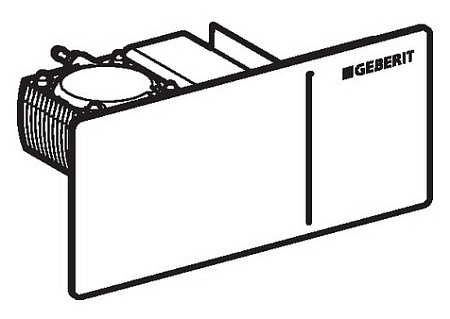 Кнопка смыва Geberit Sigma 70 115.630.SI.1 белая, 12 см