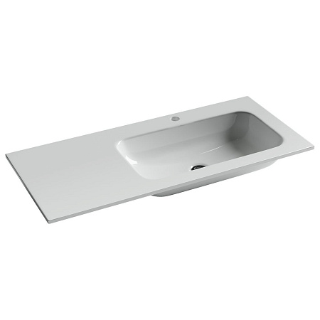 Раковина накладная Ceramicanova Grace CN7015 102x47x15 чаша справа, белый