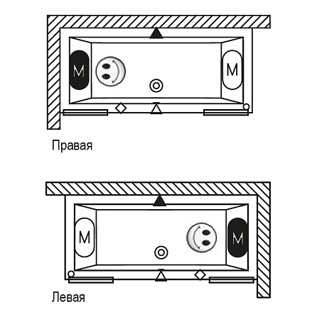 Ванна акриловая Riho Lusso B026001005 180x90