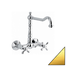 Смеситель Emmevi Deco Old 12645OR для кухонной мойки, золото Смеситель Emmevi Deco Old 12645OR для кухонной мойки, золото