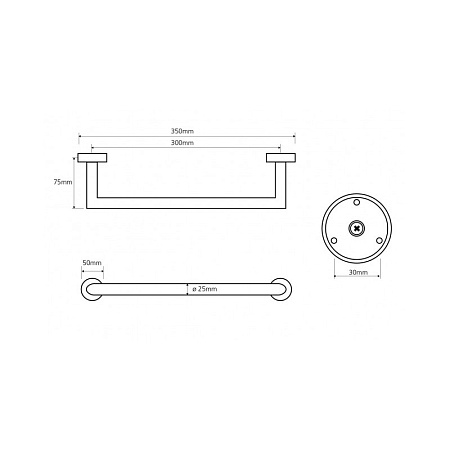 Поручень Bemeta Omega 104307611 35,5