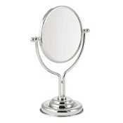 Зеркало косметическое Migliore Mirella 17240 оптическое настольное, хром