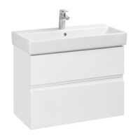 Тумба c раковиной Roca Oleta A857640501 80 белый матовый 