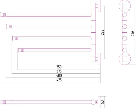 Полотенцедержатель Сунержа Без серии 03-3010-4425 золото