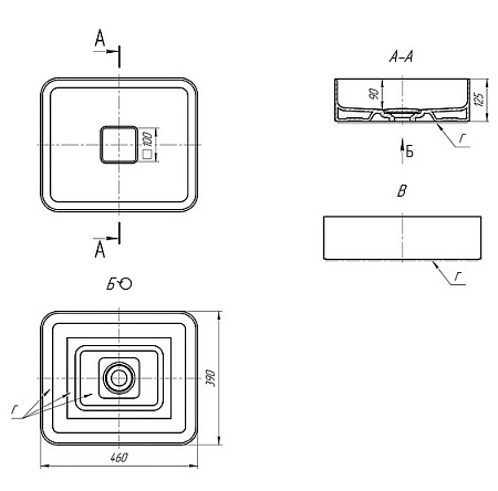 Раковина Dreja Джой 641945 46 см