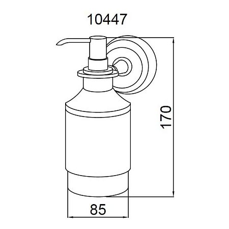 Дозатор для жидкого мыла Boheme Brillante 10447 хром