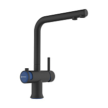 Смеситель Omoikiri Hotaru-GB-IB 4994499 для кухонной мойки, графит/indigo blue
