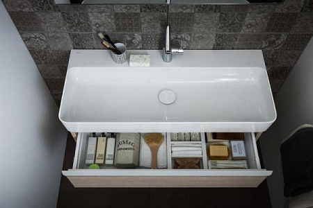 Раковина Laufen Val 8.1028.5.000.104.1 75 с 1 отверстием для смесителя, с переливом, белый