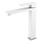 Смеситель Boheme Qubic 472-MW для раковины, высокий, белый матовый - фото 1