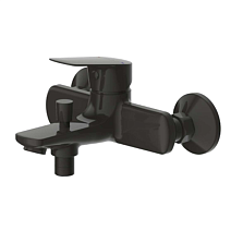 Смеситель Bravat Rhein F6429564BW-01-ENG для ванны с душем, черный матовый Смеситель Bravat Rhein F6429564BW-01-ENG для ванны с душем, черный матовый