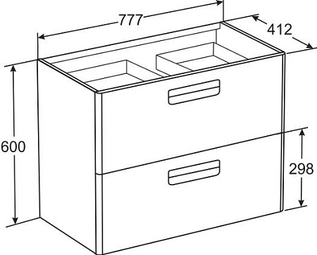 Мебель для ванной Roca Gap ZRU9302740 80 см, фиолетовая
