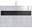 Тумба с раковиной Am.Pm Func M8FFUX1001WG 100 белый глянец