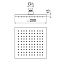 Верхний душ Nobili Cube AD139/108CR 20х20 хром - фото 2