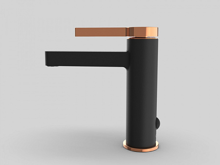 Смеситель GPD Gildo MLB165-S-R для раковины, золото/черный