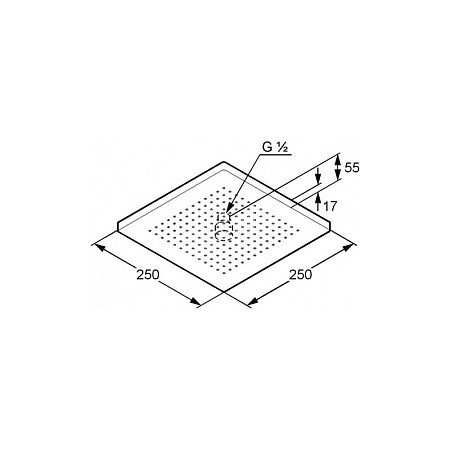 Верхний душ Kludi A-QA 6653105-00 хром
