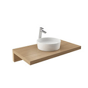Столешница Ravak L X000000834 100 с раковиной Moon 1 дуб