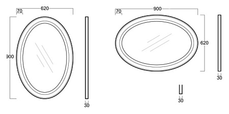 Мебель для ванной Simas Lante LAM90 bi белый глянцевый