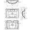 Тумба с раковиной BelBagno Marino MARINO-650-2C-SO-RG-P 65 rovere grigio - фото 6