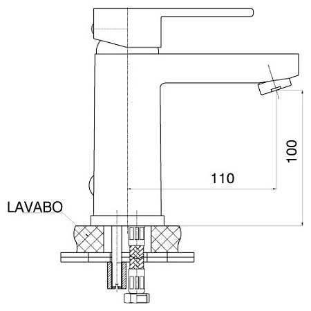 Смеситель GPD Nova MLB35 для раковины