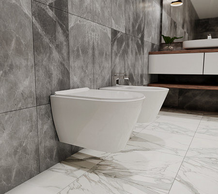 Биде подвесное Timo Inari TK-504 белый