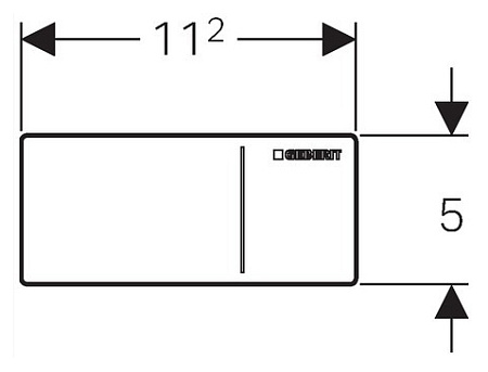 Кнопка смыва Geberit Sigma 70 115.635.SJ.1 черная, 8 см
