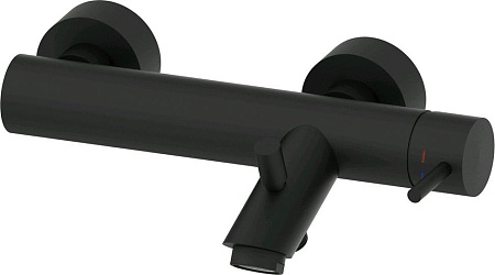 Смеситель Paffoni Light LIG022NO для ванны с душем, черный матовый