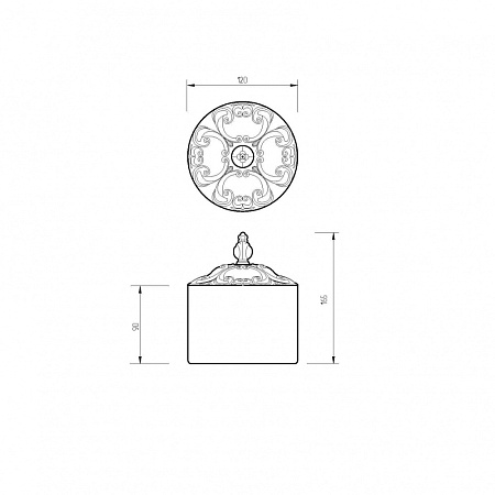 Контейнер Migliore Elisabetta 17022 хром