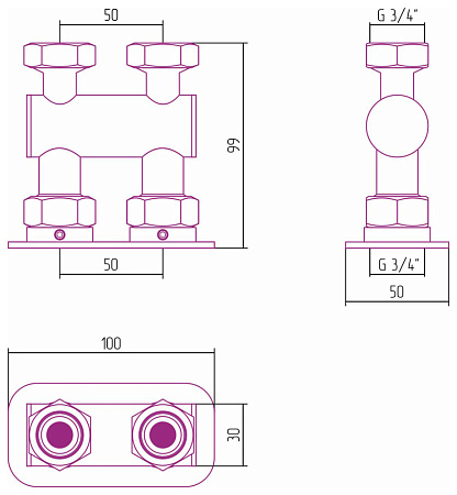 Модуль Сунержа Без серии 12-1539-3434 для отопительных, белый