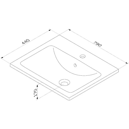 Раковина Am.Pm X-Joy M85AWCC0802WG64 80