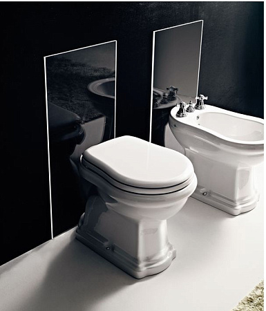 Чаша для унитаза приставного Kerasan Retro 101001 белый