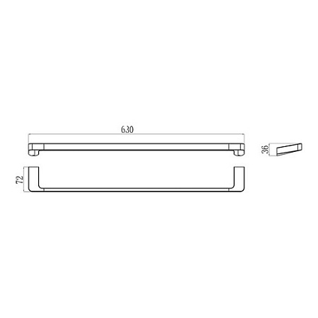 Полотенцедержатель Ravak 10° TD 310 X07P325 1 полотенце