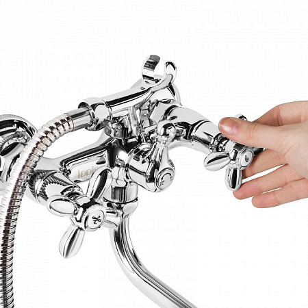 Смеситель IDDIS Jeals JE2SBL0i10 для ванны с душем, хром