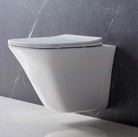 Унитаз подвесной BelBagno Marmi BB052CHR soft close