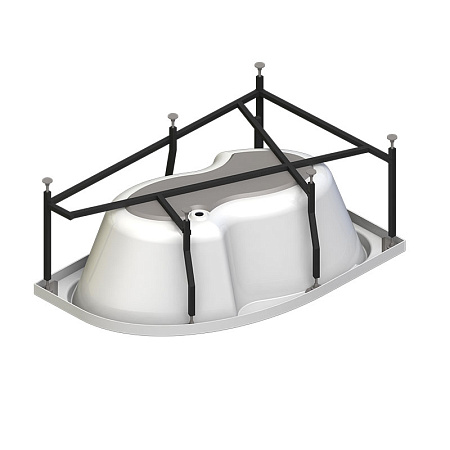 Акриловая ванна Vannesa Ирма 2-01-0-1-1-216 149х96 L хром