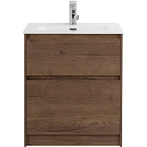 Тумба с раковиной BelBagno Kraft KRAFT39-600/390-2C-PIA-RT 60 напольная Rovere Tabacco