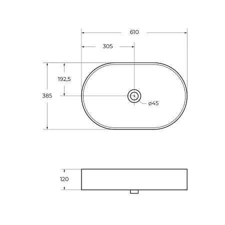 Раковина накладная BelBagno BB1479 61x38.5x12 белый