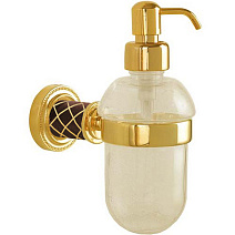 Дозатор для жидкого мыла Boheme Murano 10912-CH-G золото/шоколад