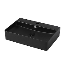 Раковина накладная ABBER Rechteck AC2201MB черный матовый