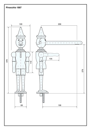 Смеситель Emmevi Pinocchio 1887BC для кухонной мойки, белый