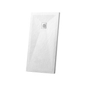 Поддон для душа из искусственного камня Vincea VST-4SR9018W 180x90x3 белый матовый