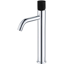 Смеситель Boheme Stick 122-CRB для раковины, ручка Diamond, хром/черный