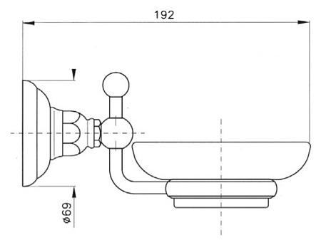 Мыльница Nicolazzi Classica 1487CR
