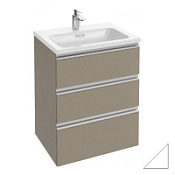 Тумба с раковиной Jacob Delafon Vox 60 белая, 3 ящика