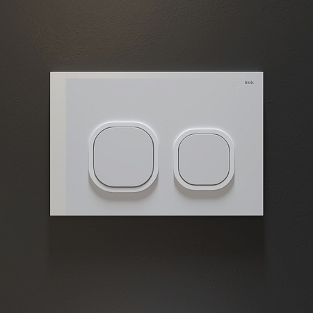 Кнопка смыва IDDIS Uniglass UNG01GWi77 белый