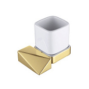 Стакан Boheme New Venturo 10314-G для зубных щеток, золото