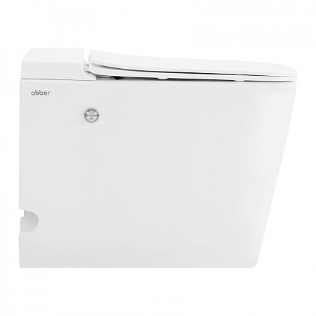 Унитаз приставной ABBER Rechteck AC1213P с импульсным смывом, белый