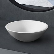 Раковина накладная ABBER Stein AS2608 белый матовый